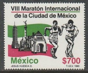 MEXICO 1660, MEXICO CITY MARATHON. MINT, NH. VF.