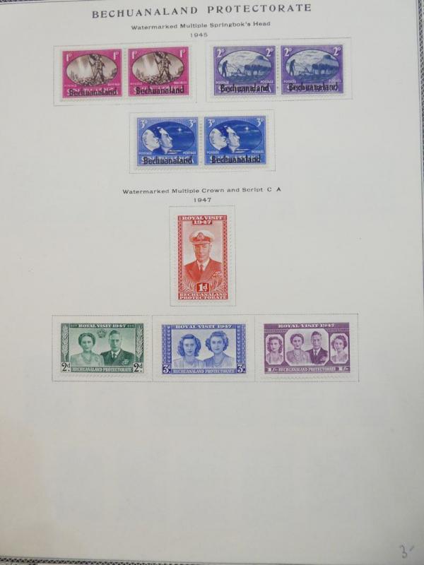 EDW1949SELL : BECHUANALAND & PROTECTORATE Choice quality VF MOG & Used Cat