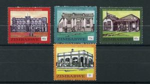 Zimbabwe 2016 MNH Historic Bank Buildings 4v Set Architecture Stamps