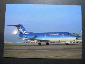 10104 Aviation Postcard STELLAIR Airlines FOKKER F-28-