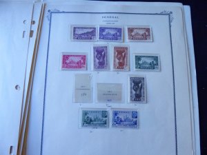 Senegal 1902-1960 Stamp Collection on Scott Specialty Alb Pgs