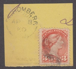 ONTARIO SPLIT RING TOWN CANCEL, SCHOMBERG, AP 8, 80 