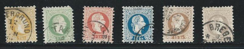 Austria 27-32 1867-72 Used