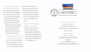 USPS First Day of Issue Ceremony Program #3174 Women in Military Service 1997