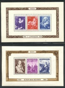 BELGIUM #B466A-B Mint NH - 1949 Paintings S/S