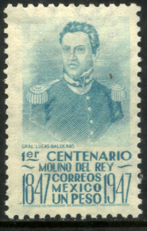 MEXICO 835, $1P 1847 Battles Centennial. UNUSED, H OG. VF.
