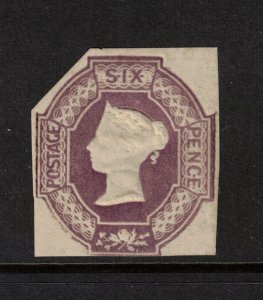 Great Britain #7a(e) (SG #59) Mint Fine With Large Part Original Gum Hinged