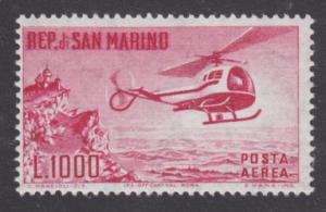 San Marino Sc C117 MNH. 1961 1000l Helicopter F-VF