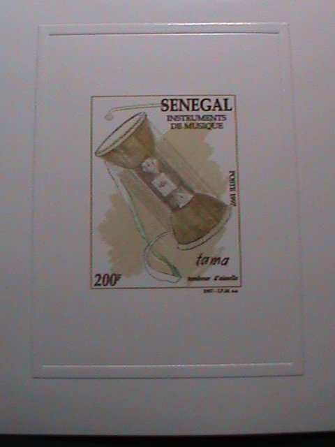 ​SENEGAL-1997 SC#1292 MUSICAL INSTRUMENT -DELUXE PROOF SHEET MNH VERY FINE