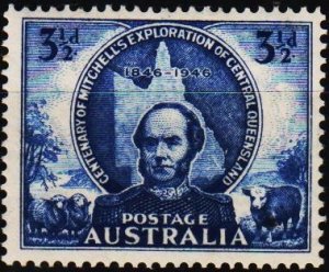 Australia. 1946 3 1/2d S.G.217 Mounted Mint