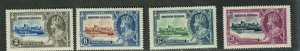 British Guiana Sc#223-226 M/LH/VF, Cv. $22.35