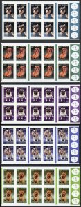 Australia SG3943a/7a 2013 Top Dog Self Adhesive Booklet Panes U/M