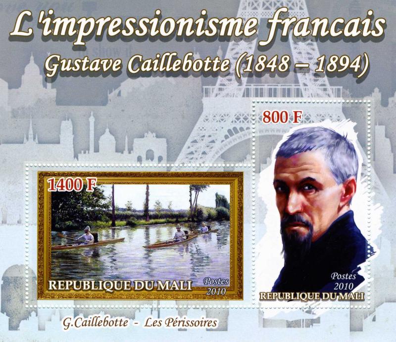 GUSTAVE CAILLEBOTTE Paintings s/s Perforated Mint (NH)