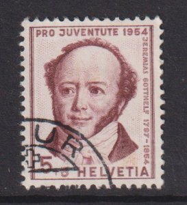 Switzerland   #B237  used  1954  Pro Juventute  5c  Gotthelf