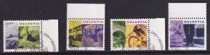 Switzerland   #1089-1092 cancelled  2000 / 2001  tourism