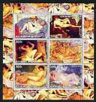 BENIN - 2003 - Nude Paintings in Art #8 - Perf 6v Sheet - MNH - Private Issue