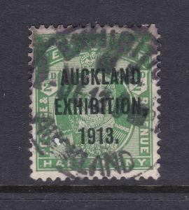 New Zealand the 1913 Exhibition overprint on a 0.5d Edward used