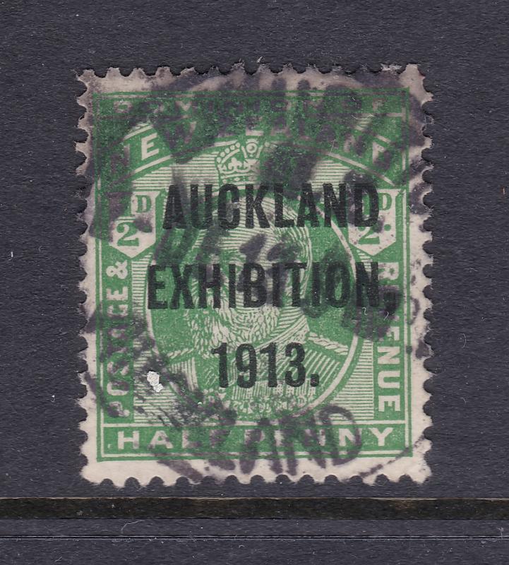 New Zealand the 1913 Exhibition overprint on a 0.5d Edward used