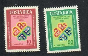 Costa Rica; Scott 276-277; 1983; Unused; NH