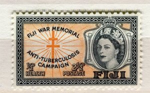 FIJI; 1959s early QEII Anti TB pictorial issue fine Mint hinged 1/2d. value