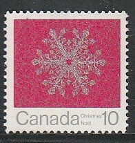 1971 Canada - Sc 556 - MNH VF - 1 single - Christmas - Snowflakes