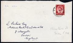 Christmas Island 1960? Great Britain 2.5d Wilding on comm...