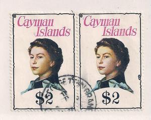 CAYMAN ISLANDS Sc#345b Pair Used