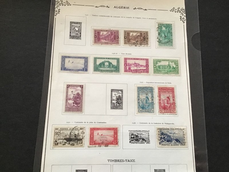 Algeria  Stamps Page  Ref 50020
