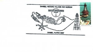 SPECIAL PICTORIAL POSTMARK CANCEL LIGHTHOUSE SERIES SANBEL HISTORIC FLORIDA 1994