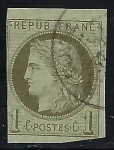 France Scott #50 B Rare used Ave-fine