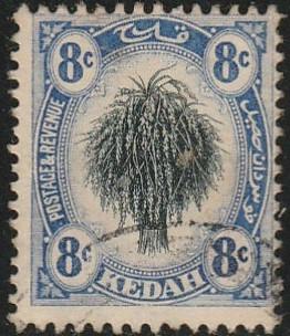 Malaya-Kedah; #9 Used, From 1912-21