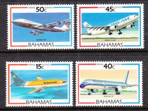 Bahamas C5-C8 Airplanes MNH VF