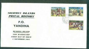 Solomon Is 1983 PO Yandina FDC lot51686