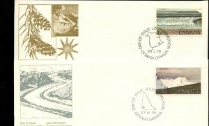 ?1979 National Parks $1.00 & $2.00  FDC cover Canada