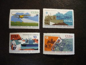 Stamps - Cuba - Scott# 1374-1377 - Mint Hinged Set of 4 Stamps