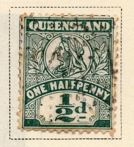 Queensland 1899 Early Issue Fine Used 1/2d. 326854