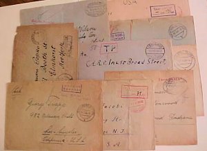 GERMAN  1947- 1948 GEBUHR BEZALT  9  DIFF.  TO  USA