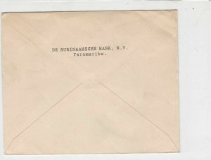 Suriname De Surinaamsche Bank Paramaribo Stamps Cover  ref 22350 