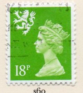 Great Britain Scotland  Sc SMH35 1991 18p Machin Head  stamp used