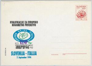 59635 - SLOVENIA - POSTAL HISTORY: STATIONERY COVER 1996 - FOOTBALL: Italy