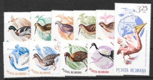 Romania Sc 1767-76 MNH Set of 1965 - Birds in natural colors