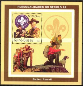 Guinea Bissau 2001 Scouting Boy Scouts Baden Powell S/S MNH