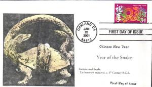 #3500 Year of the Snake PopTop FDC