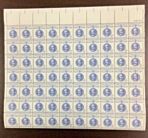 1165 Gustaf Mannerheim,  Champion of Liberty  MNH 4 c Sheet of 70 FV $2.80 1960