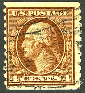 U.S. #354 USED V TINY TEAR