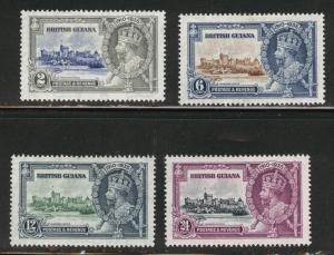 British Guiana Scott 223-226 MH* 1935 set CV$27.50