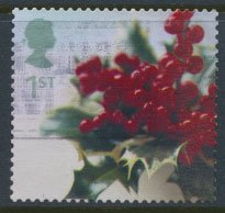 GB  SC# 2082 Christmas Holly  2002  SG 2322  Used   as per scan 