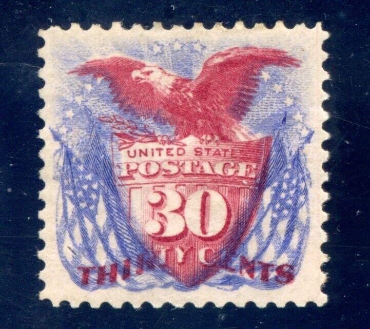 US SCOTT #131 MINT-SUPERB-PART O.G.-HINGED REPERFED W/ CROWE CERT (4/9/24 GP)