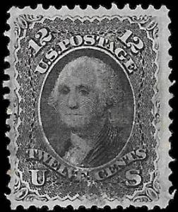 1867 US  SC # 97 USED  VF NH ng FANCY CANCEL F GRILL - VERY SOUND