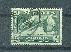 Malaya - Perlis sc# 33 used cat value $2.25